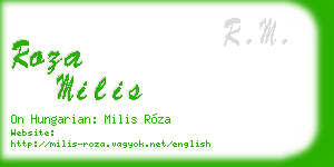 roza milis business card
